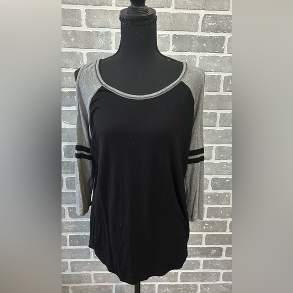 Women’s Maurices Varsity Tee With a Cold Shoulder